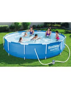 Piscina Steel Pro Bestway 56681 Diam. 366 H 76 Con Pompa Filtro