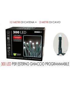 300 Luci Led Bianco Ghiaccio - General Trade - 449957N