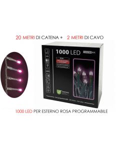 1000 Luci Led Rosa - General Trade - 450520