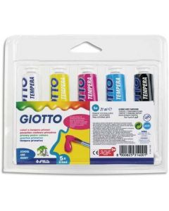Fila Giotto Colori a Tempera 5 Tubi 21ML Colori Assortiti