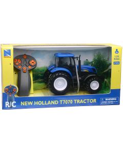 Tracteur New Holland T7.315 R/C 1/24 Farm Play Set - New Ray 87893