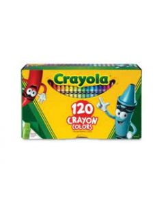 Crayola- Pastelli cera 120 Pezzi con temperino