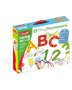 Lacing ABC + 123 Play Montessori - Quercetti 2808