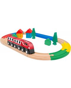 Globo - Sirwood, Pista in legno con trenino magnetico