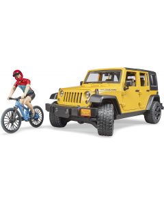Jeep Wrangler Rubicon con Bici e ciclista - Bruder 02543