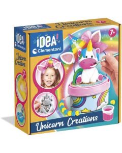 Clementoni- Idea-Surprise Box-Rainbow & Unicorn-lavoretti creativi 