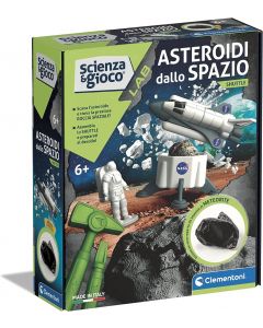 Clementoni- Scienza e Gioco Lab Kit di Lancio-asteroide da Scavare, playset Shuttle con Astronauta