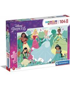 Clementoni Disney Princess Supercolor Princess-104 pezzi