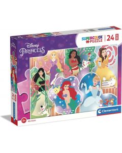 Clementoni Disney Princess Supercolor Princess-24 maxi pezzi