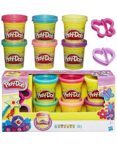 Play-Doh 6 Vasetti Brillanti - Hasbro A5417EU8