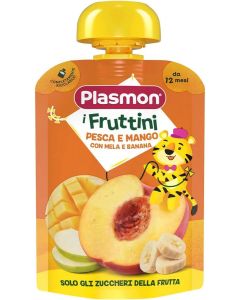 Plasmon Pouch Fruttini Pesca Mango Mela e Banana 130GR 76019885