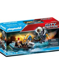 Playmobil - City Action - Jetpack della Polizia e Ladro d'Arte