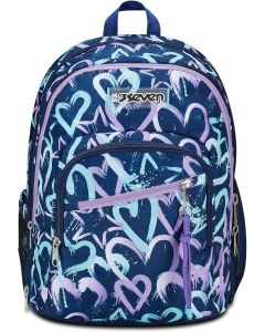 SEVEN Zaino Scuola Adavanced Detach, Viola Blu, Crystal Purple - 102467