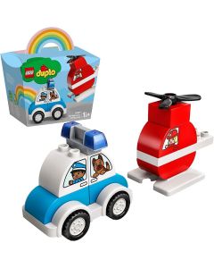 Elicottero Antincendio e Auto della Polizia - LEGO Duplo 10957