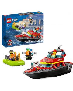 LEGO City Fire Barca di Soccorso Antincendio - 60373 