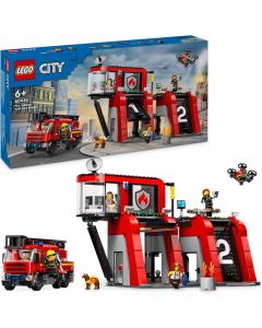 LEGO City Caserma dei Pompieri e Autopompa - 60414