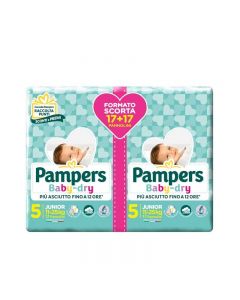 Pampers Baby Dry DUOPACK TG.5 - Junior - 11/25 KG