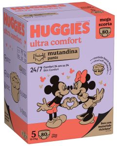 Huggies Pannolini Mutandina Ultra Comfort Mega TG.5 12-17KG 