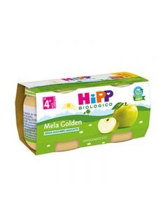 Hipp Omogeneizzato Bio Frutta Mela Golden - 2X80GR
