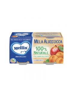 Mellin Omogeneizzato Frutta Mela & Albicocca - 2x100 GR