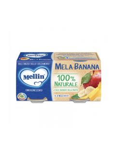 Mellin Omogeneizzato Frutta Mela & Banana - 2x100 GR