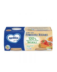 Mellin Omogeneizzato Primo Sugo Pomodoro & Verdure - 2x80 GR