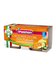 Plasmon Omogeneizzato Verdure Carote, Patate e Zucchine - 2x80 GR