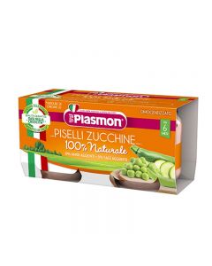 Plasmon Omogeneizzato Verdure Piselli & Zucchine - 2x80 GR