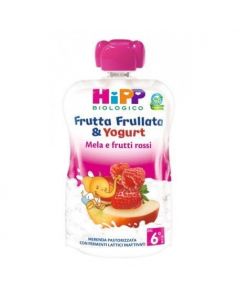 Hipp Frutta Frullata Yogurt Mela e Frutti Rossi - 90GR