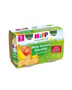 Hipp Merenda Bio Mela Banana e Biscotti - 2X125G