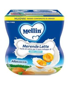 Mellin Merenda Latte e Albicocca - 2X100GR