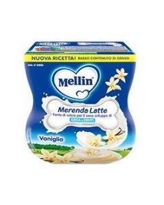 Mellin Merenda Latte e Vaniglia - 2X100GR