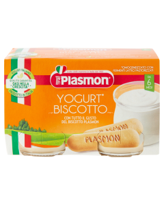 Plasmon Baby Merenda Yogurt e Biscotto - 2X120G