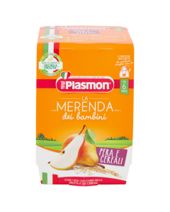 Plasmon Merenda Cereali e Pera - 2X120GR