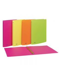 Raccoglitore ad Anelli Neon 30 MM - 22X30 CM - Colori Assortiti