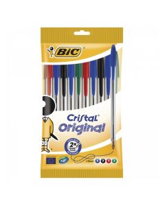 Bic Penna Cristal Original Colori Assortiti - 10 PZ