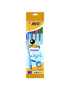 Bic Penna Cristal Soft Colori Assortiti - 4 PZ