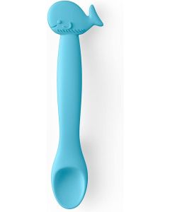 Suavinex Cucchiaino in Silicone Whale Azzurro 401352