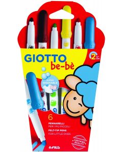 Fila - Giotto Be-bè Superpennarelli Astuccio 6 Colori - 466600