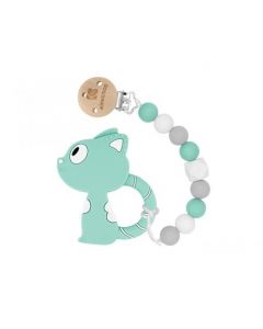 Kikkaboo Clip con Massaggiagengive Gatto Menta