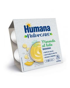 Humana Merenda Latte Banana - 4X100GR