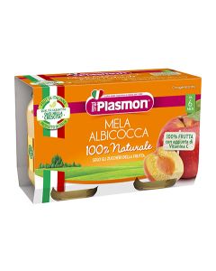 Plasmon Omogeneizzato Frutta Albicocca e Mela - 2x104 GR
