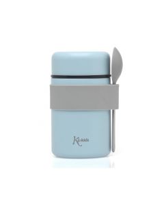Kiokids Thermos 500ml Azzurro con Cucchiaino