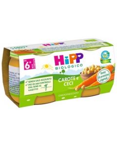 Hipp Omogeneizzato BIO Carote&Ceci 2x80gr