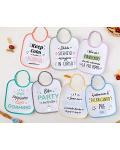 Kiokids Bavaglini Con Frasi Italiano - 7pz