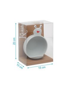 Kiokids Scodella in Silicone Lumaca Grigio