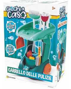 Carrello Pulizie con 8 Accessori GGI220032