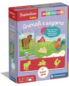 Sapientino Baby Montessori Animali e Sagome - Clementoni 16408