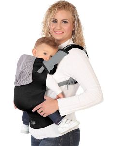 Marsupio Bebe Cotone nero - Kiokids 2447                