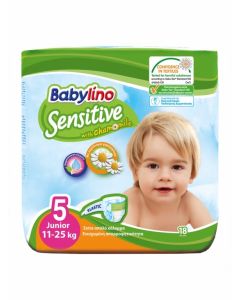 BABYLINO Pannolini Sensitive  TG.5 11-16KG 18